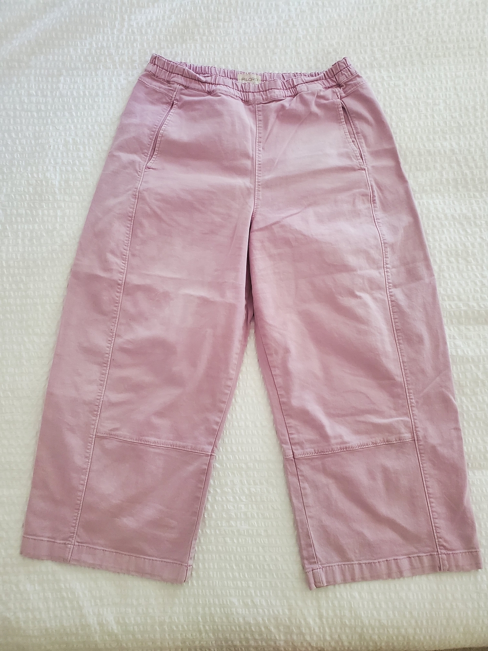 Pilcro Lavender Elastic-Waist Pants